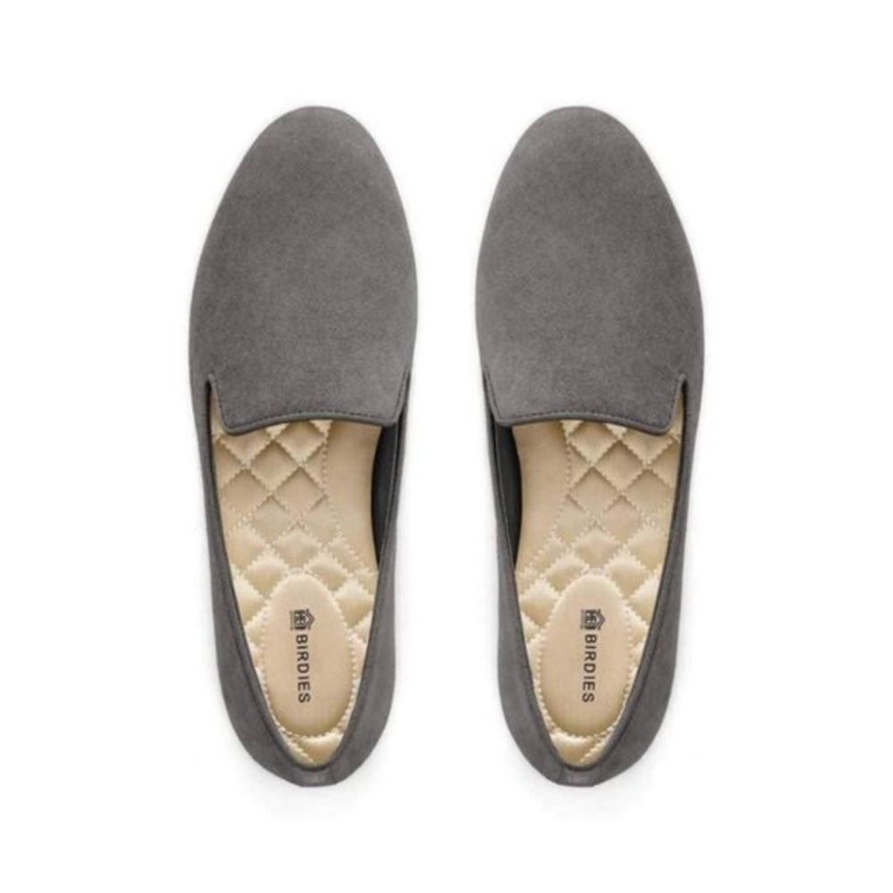 Birdies The Starling Dark Gray Suede Loafers Size 8